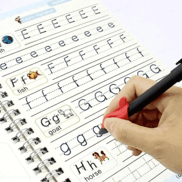 Kids Reusable Practice Copybook Handwiriting Workbook-Reusable Writing Practice Book Educational Toys for Boys Girls Gift